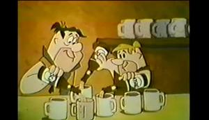 The Flinestones maken reclame